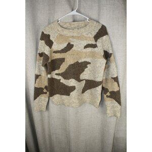 Women's Anthropologie MOTH Camo Sweater Small